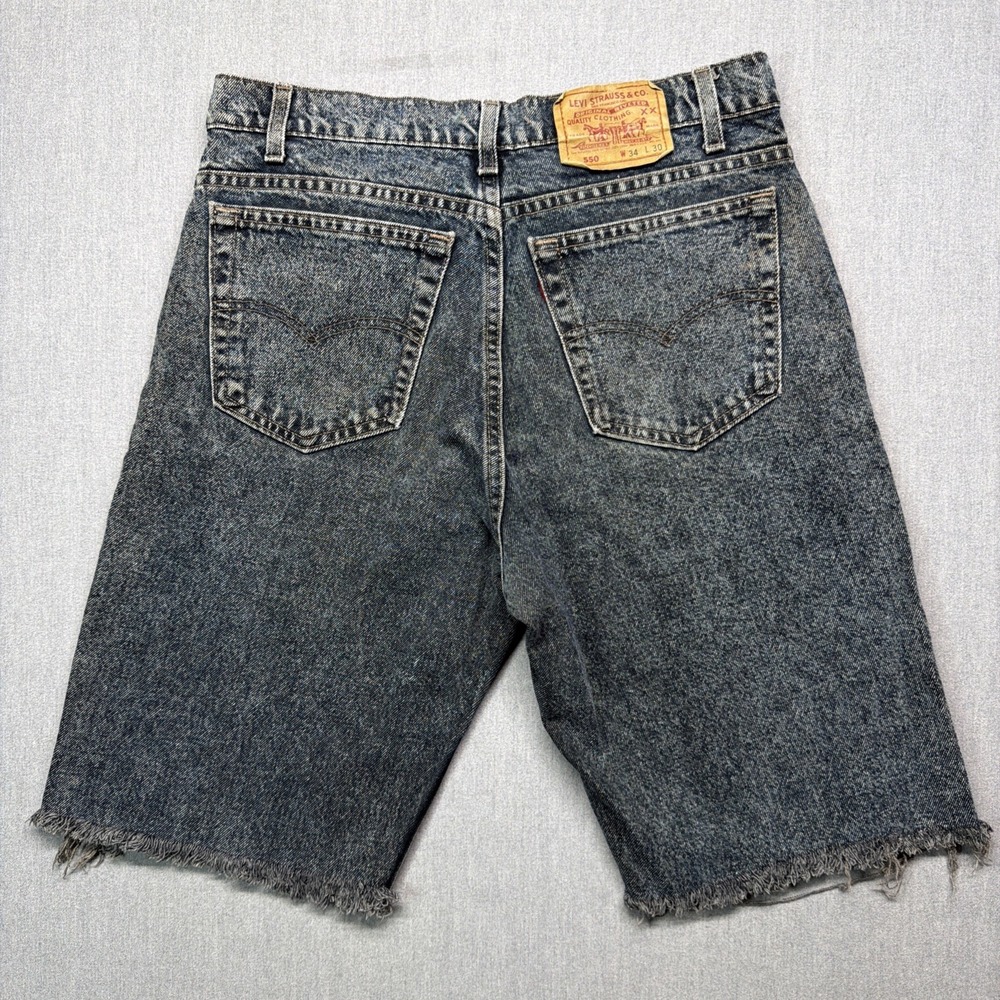 VTG Levis 550 Shorts Mens Size 34‎ Relaxed Fit Denim Made In USA 80s